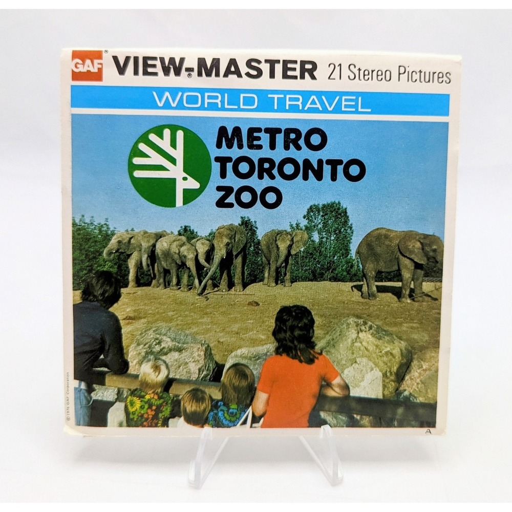 1976 View-Master Metro Toronto Zoo Canada 3 Reel Packet